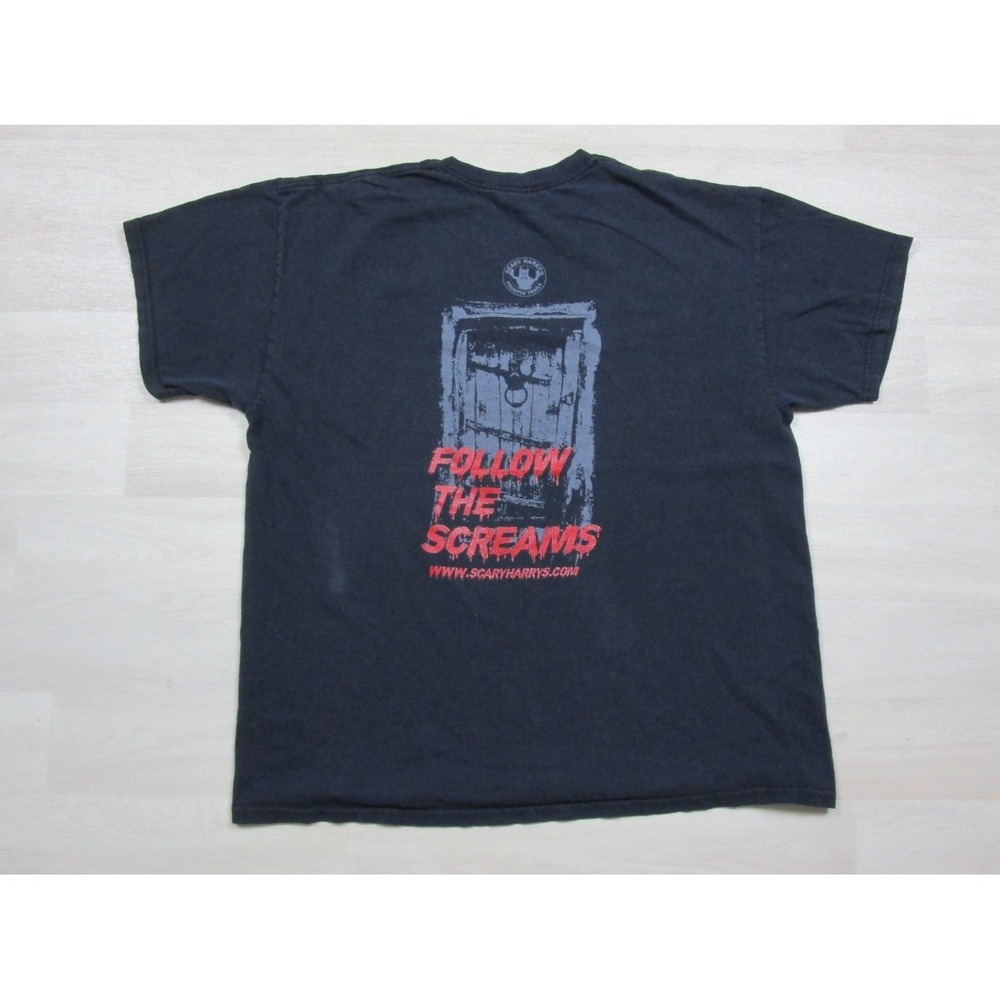 Scary Harry's Haunted Trails T-Shirt (XL) Follow The Screams Halloween Horror PA